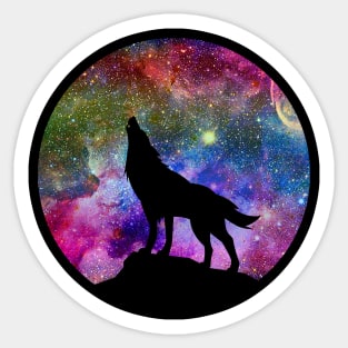 Galaxy wolf Sticker